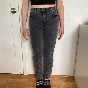 Current Elliot Black Mom Jeans Size 24